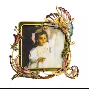 JAY Strongwater BUTTERFLY GREEN PICTURE FRAME
ENAMEL SWAROVSKI CRYSTAL 
5061
NEW